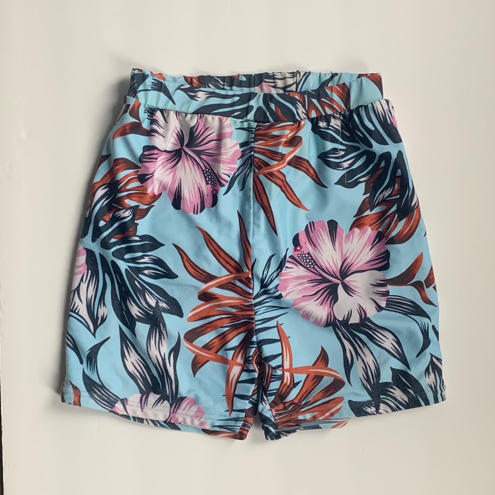 Tropical Print Boys Swimming Shorts